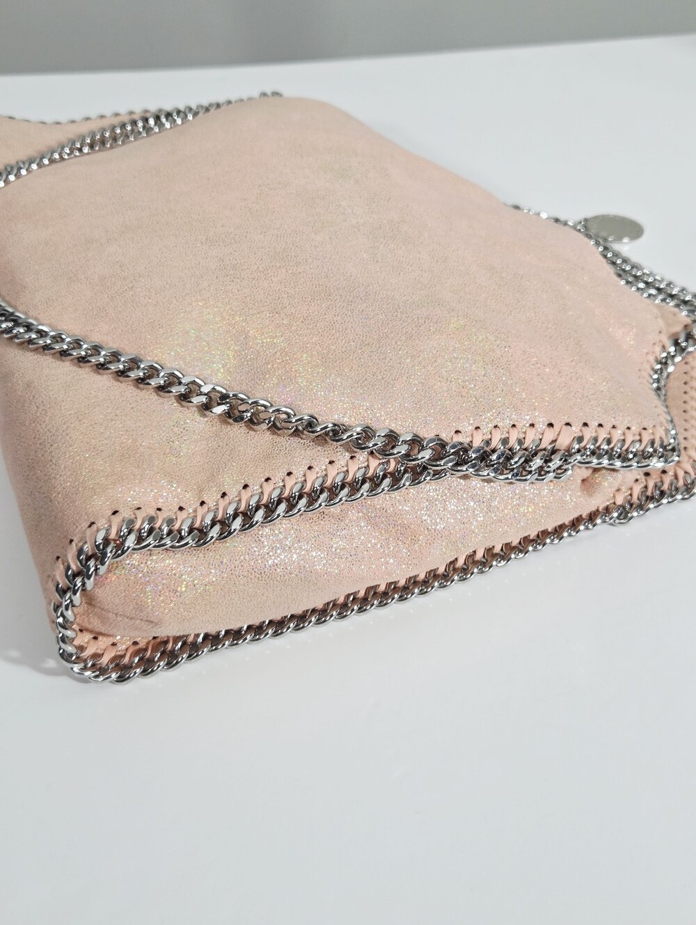 STELLA MCCARTNEY FALABELLA TOTE BAG - COPPER ROSE METALLIC PINK - Picture 6 of 16
